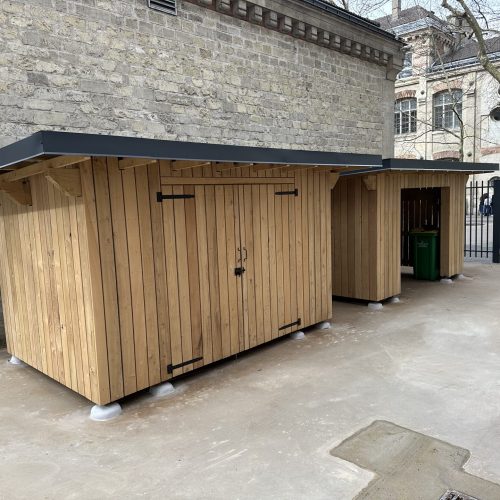 Abri - Bardage acacia - Couverture bacacier