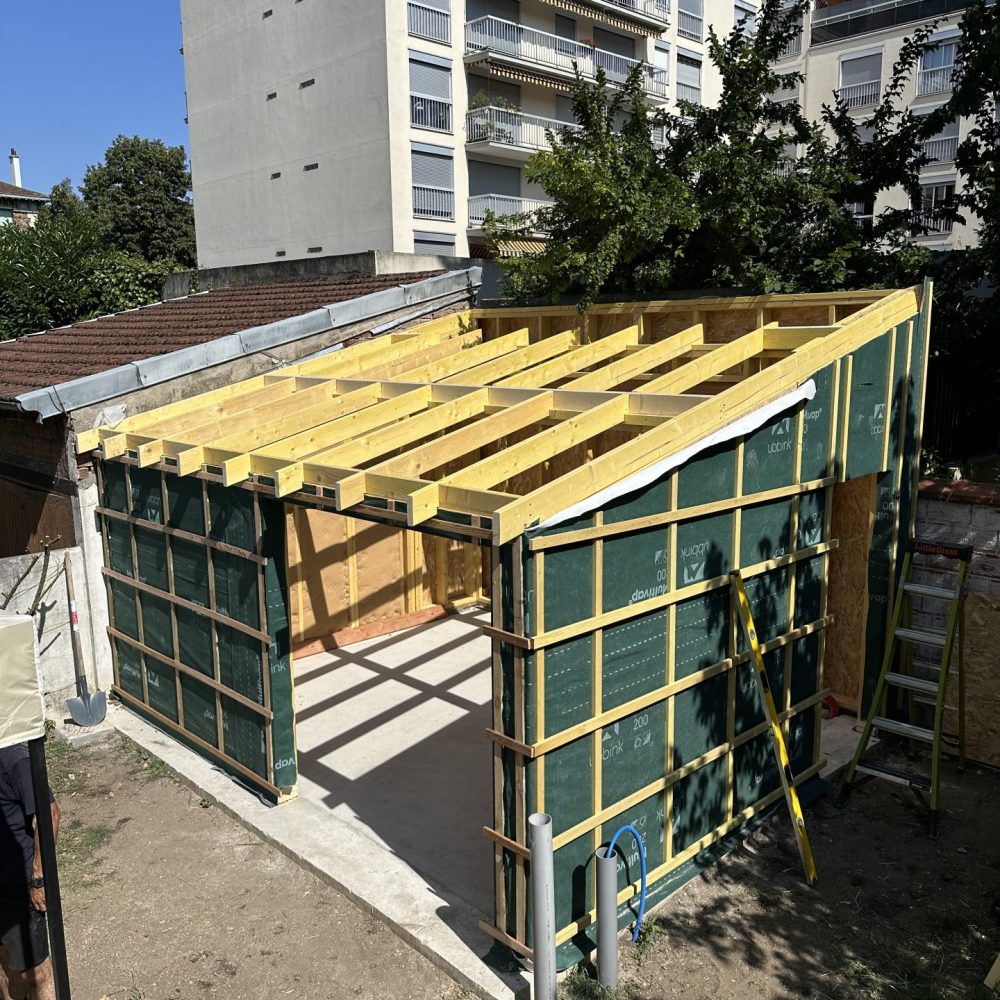 Abri de jardin ossature bois - Courbevoie